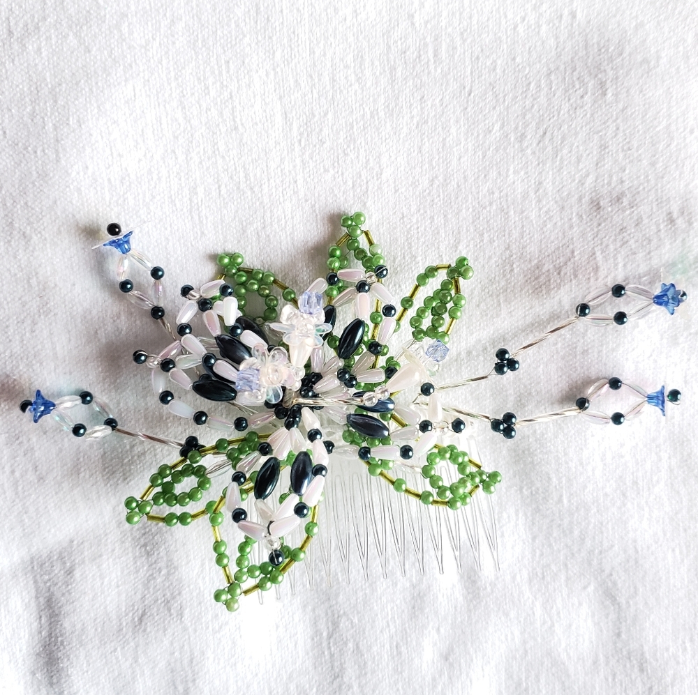 Custom Handmade Flowers Beads Hair Accessory …